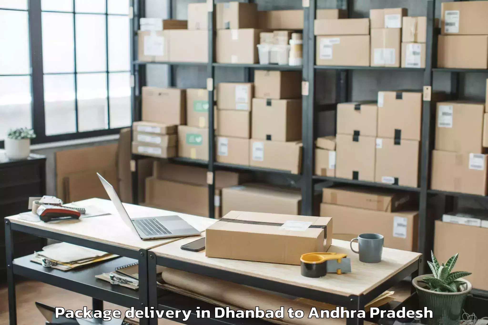 Top Dhanbad to Etikoppaka Package Delivery Available